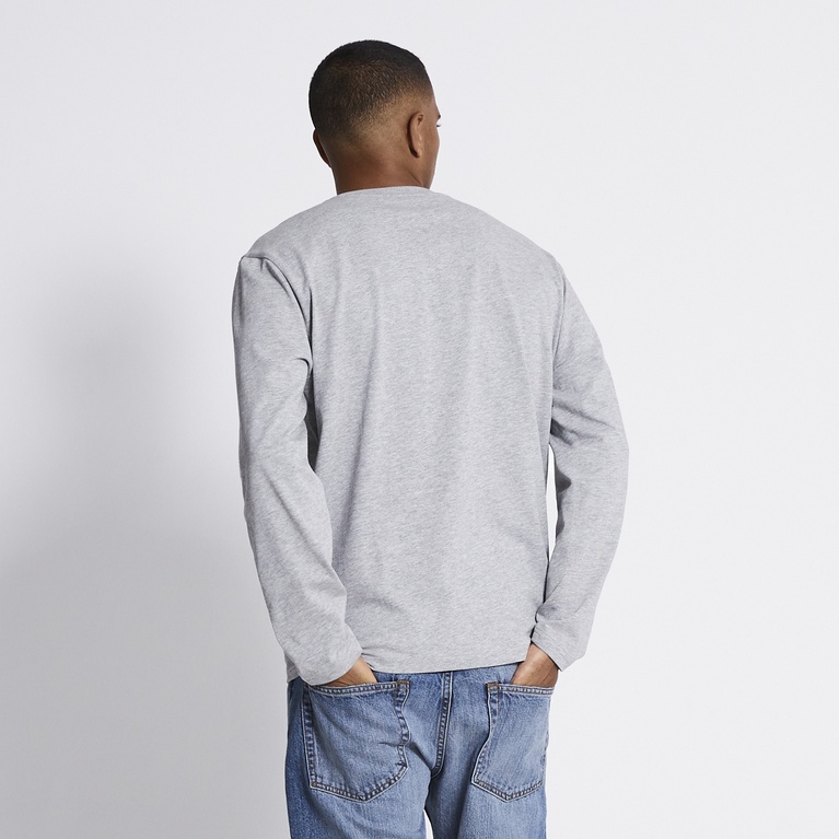 Long sleeve tee "Lion" Grey Melange